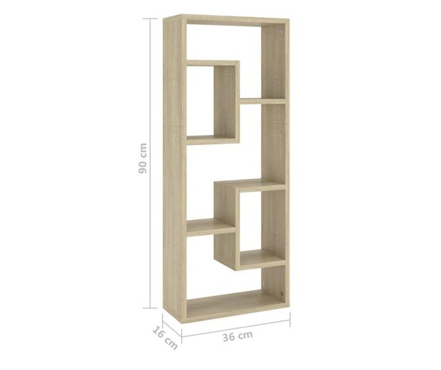 Sonoma tlgy falipolca, 36x16x90 cm, laminlt forgcslap