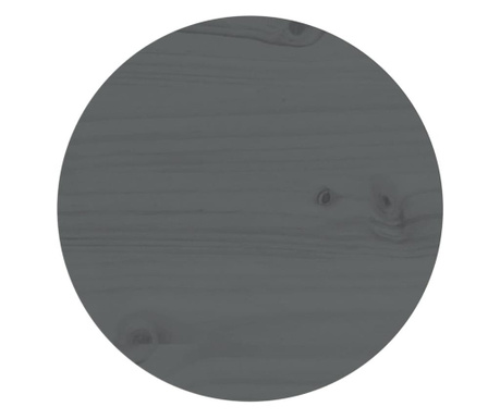 Blat de masă, gri, Ø30x2,5 cm, lemn masiv de pin