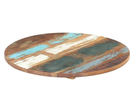 Okrugli stol, 80 cm, reciklirano masivno drvo, 25-27 mm