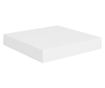 Rafturi de perete suspendate, 4 buc., alb, 23x23,5x3,8 cm, MDF