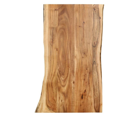 Blat de masă, 100x(50-60)x2,5 cm, lemn masiv de acacia