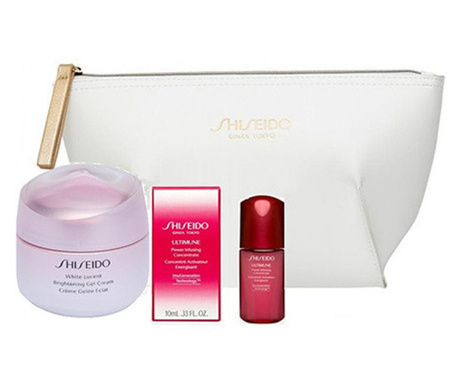 Shiseido White Lucency Duo Daily : Brightening Gel Cream 15 Ml + Ultimune Power Infusing Concentrate 10 Ml
