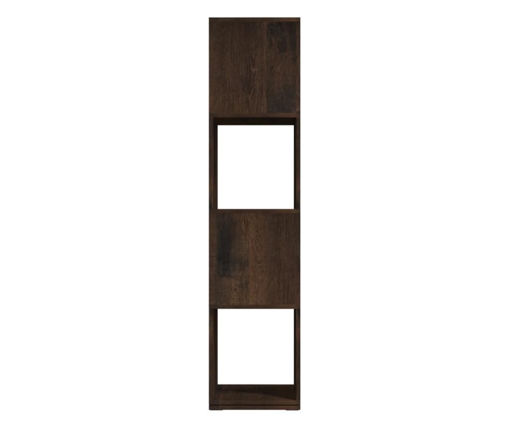 Περιστρεφόμενο Ντουλάπι, Καπνιστός Δρυς, 34.5x34.5x147.5 εκ., Μοριοσανίδα - 4