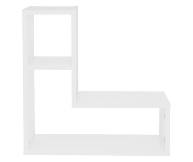 Rafturi de perete, 2 buc., alb, 50x15x50 cm, PAL