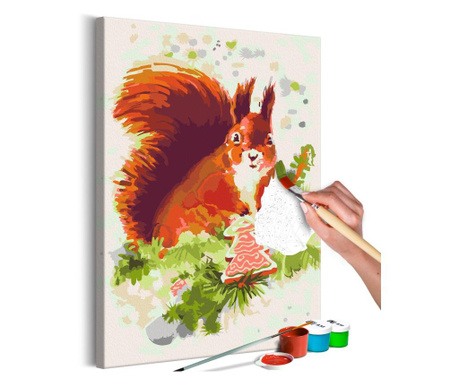 Pictura pe numere Artgeist, Squirrel, 40 x 60 cm