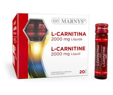 L-Carnitine 2000mg, 20 fiole X 10ml, Marnys