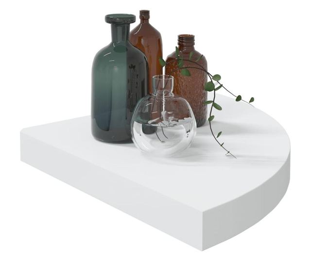 Sarokpolc, tlgy s fehr, 35x35x3,8 cm, MDF