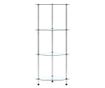 Raft cu 4 niveluri transparent, 30x30x100 cm, sticlă securizată