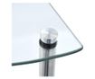 Raft cu 4 niveluri transparent, 30x30x100 cm, sticlă securizată
