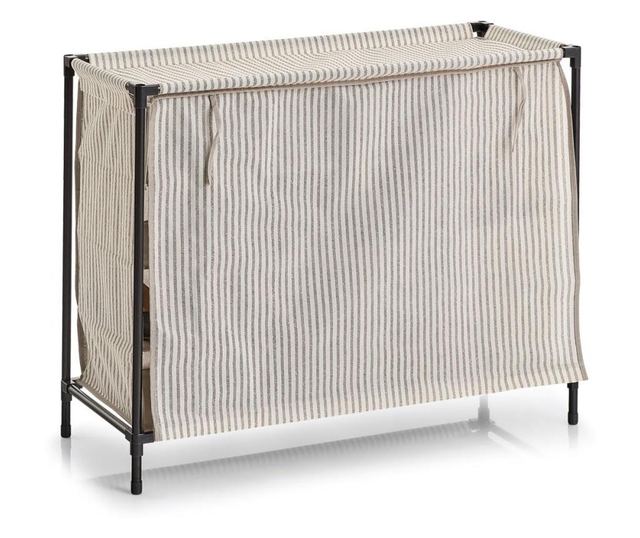 Zeller Stalak za cipele "Stripes", 16 pretinaca, netkani/metalni, bež, 84 x 35 x 66 cm, 14655