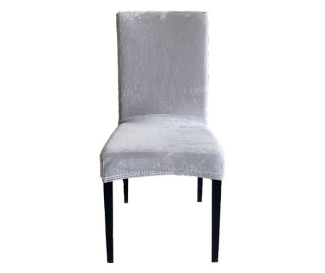 Navlaka za stolicu rastezljiva Velvet siva 45x52 cm, set od 2 kom