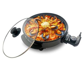 Tava sa staklenim poklopcem, višenamjenska, 32 cm, 1500 W, PIZ-SS-10011 SOGO