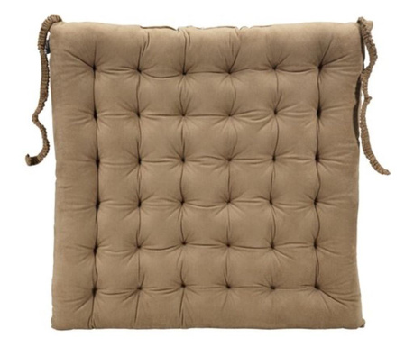 Perna decorativa pentru scaun, aspect piele intoarsa, 43X43X5 cm, maro, Topi Dreams