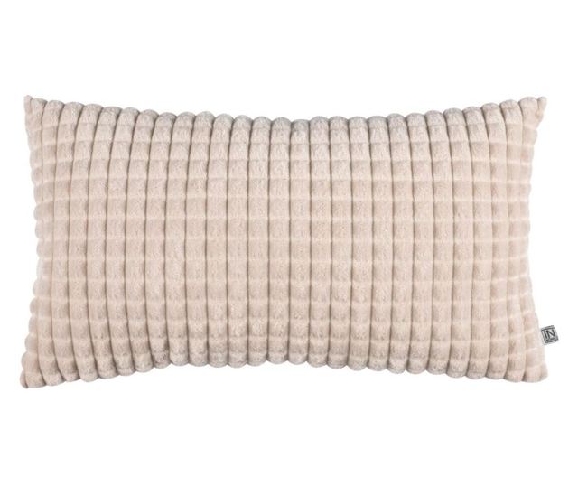 Perna decorativa, husa detasabila, lavabila la masina, inchidere cu fermoar, 35 x 50 cm, bej, Topi Dreams