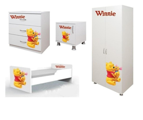 Mobilier complet pentru copii Winnie, pentru 2-12 ani