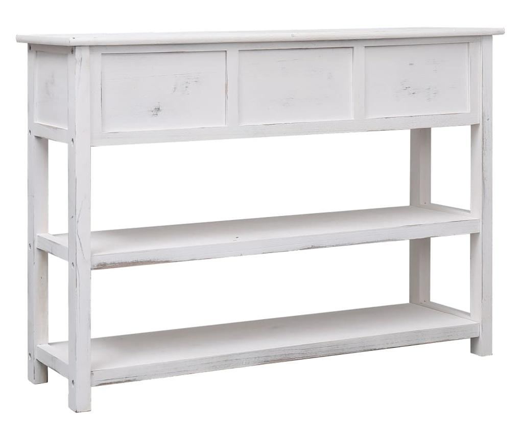 Прислужница, антично бяло, 115x30x76 см, дърво - 4
