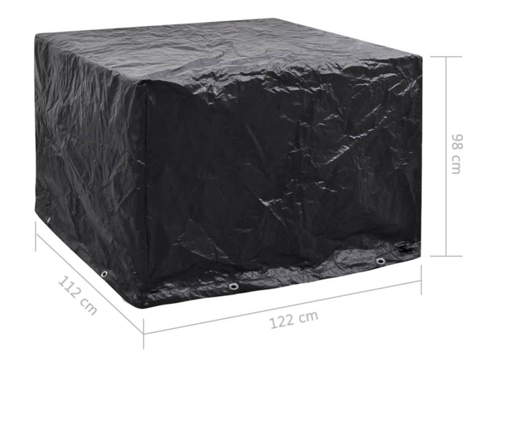 Husă mobilier grădină, 8 ocheți, 122 x 112 x 98 cm - 7