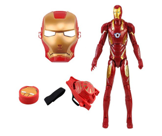 Σετ μάσκας, φιγούρας και εκτοξευτή Iron Man για αγόρια