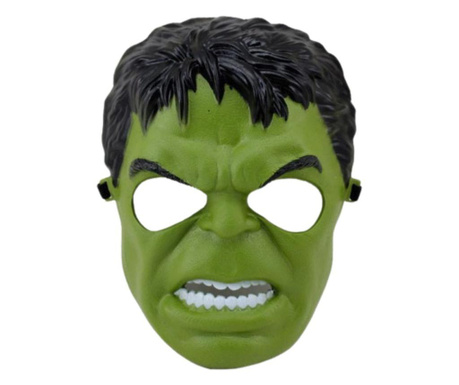 Κλασική μάσκα Hulk για παιδιά, 20 cm, πράσινο