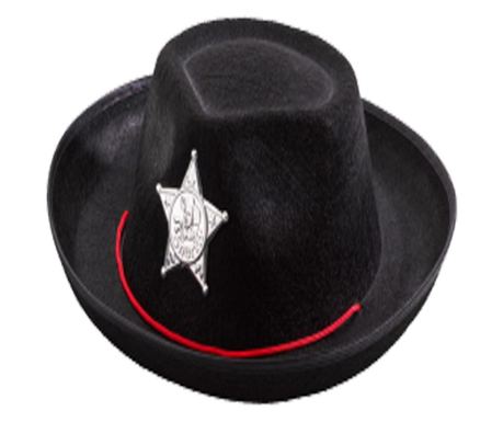 Cowboy Jonny kalap fiúknak, fekete Univerzális