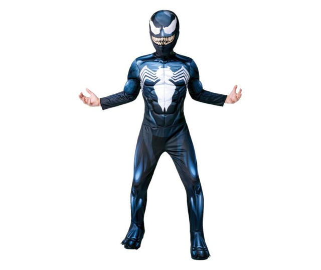 Costum Deluxe Venom cu muschi pentru baiat 100-110 cm 3-4 ani