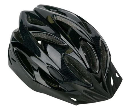 Casca de ciclism pentru adulti, forma aerodinamica, neagra  58 - 61 cm