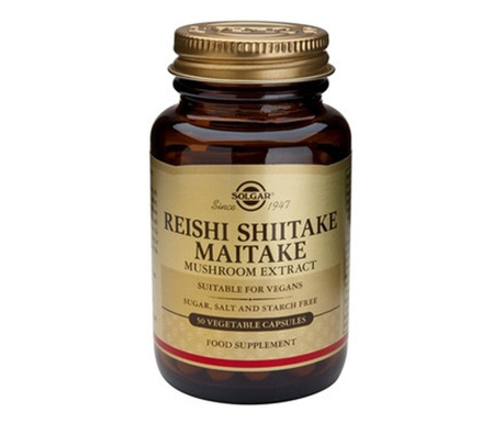 REISHI SHIITAKE MAITAKE MUSHROOM EXTRACT 50cps, Solgar