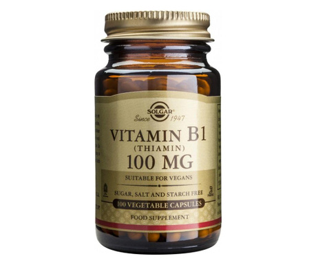 Vitamin B1 100mg Solgar 100 veg.caps.