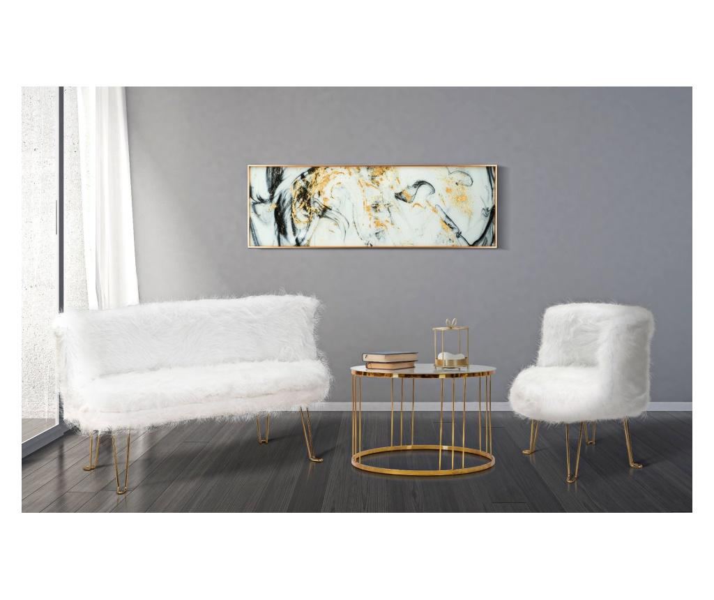 Fotelja Hacil bijela cm 73x64x77 - 6