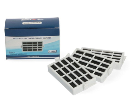 Set 3 filtre antibacteriene compatibile whirlpool  5x8