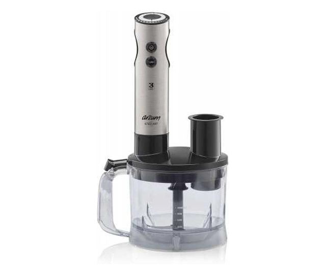 Turmixgép 5 az 1-ben arzum ar1089 steelart, 400w, állítható sebesség, 1000 ml, rozsdamentes acél, 400w, állítható sebesség, 100