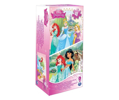 Cutie cu 2 puzzle-uri 3d (lenticulare) Printesele Disney