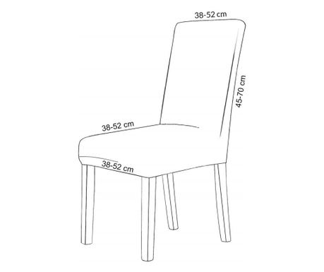Set od 4 univerzalne navlake za stolice, poliester i spandeks, tamnoplava