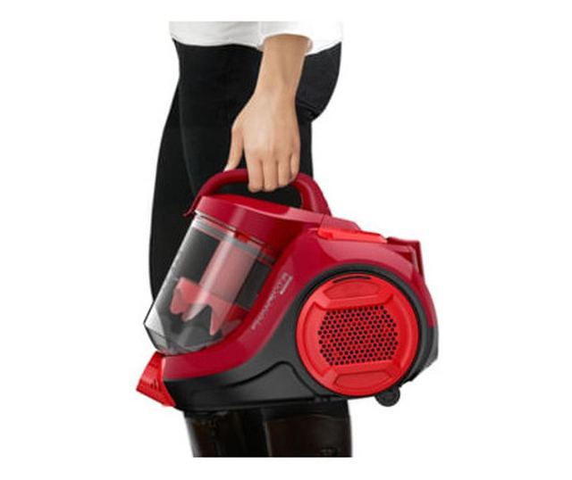 Прахосмукачка без торба ROWENTA Swift Power Cyclonic RO2913EA, 750W, Клас A, 3 нива на филтрация, Червен