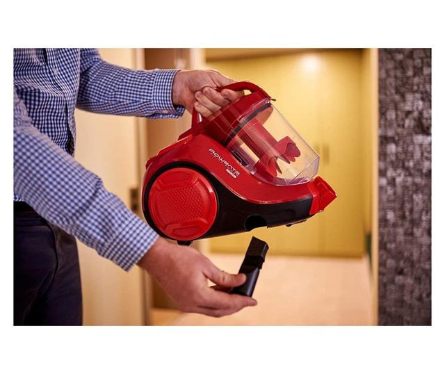 Прахосмукачка без торба ROWENTA Swift Power Cyclonic RO2913EA, 750W, Клас A, 3 нива на филтрация, Червен