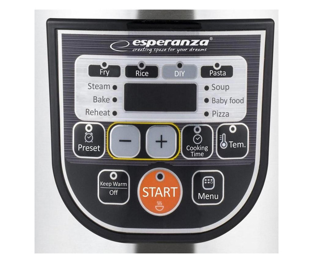 Multicooker Esperanza EKG011, 860W, 5 litri, 11 programe, Inox