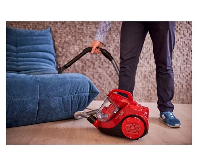 Прахосмукачка без торба ROWENTA Swift Power Cyclonic RO2913EA, 750W, Клас A, 3 нива на филтрация, Червен