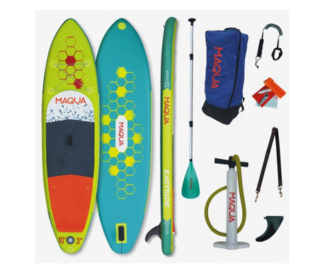 Set placa paddelboard sup, surf gonflabila easyride, 315x81x15 cm, MAQUA