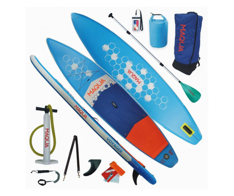 Set placa paddelboard sup, surf gonflabila voyager, 360x80x15 cm, MAQUA