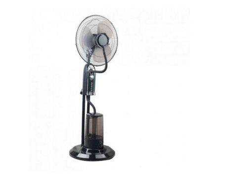 Ventilator de ceata de apa cu telecomanda Elite EFM-1306, 3 trepte, 3,2l, 75W, temporizator, negru