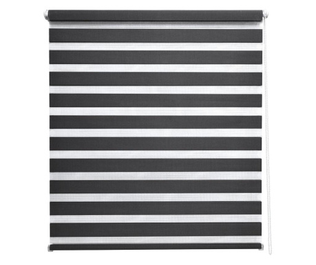 Solroyal 60 x 150 cm sávos roló, dupla roló, zebra roló, fúrás nélkül, fekete