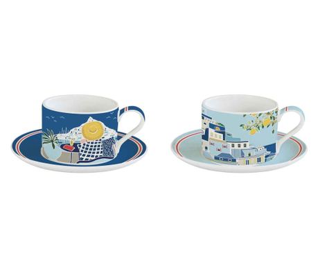 Porcelán teás csésze 2 személyes Atmosphere Sea Dreams
