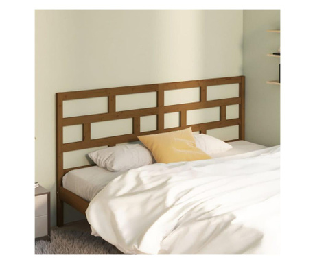 Tăblie de pat, maro miere, 186x4x100 cm, lemn masiv de pin