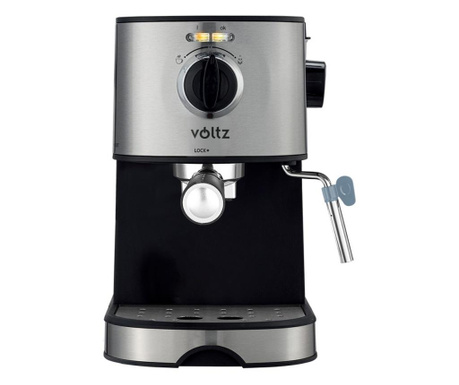 Кафемашина Voltz V51171D, 20 бара, 850W, 2 цедки, черна/неръждаема стомана