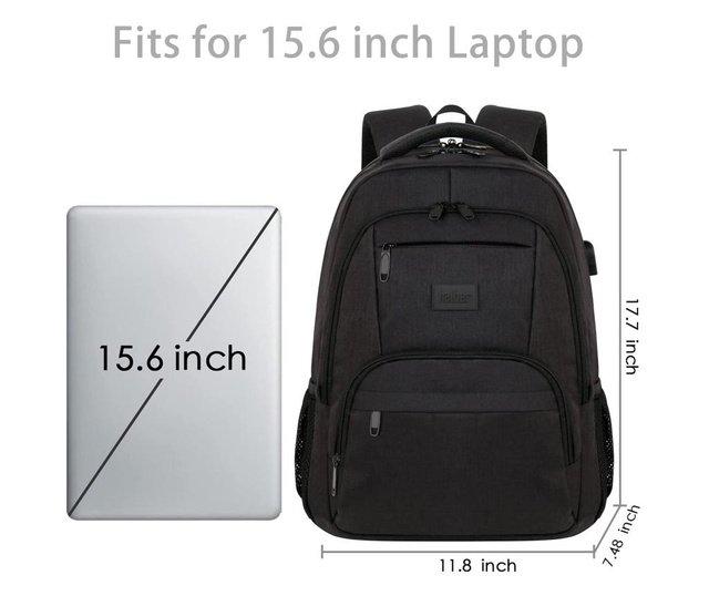 Rucsac laptop Halber pro mvp, 15.6", negru