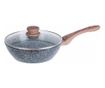 Тиган уок Kinghoff KH 1583, 24cm, Индукция, Тройно гранитно покритие, Сив