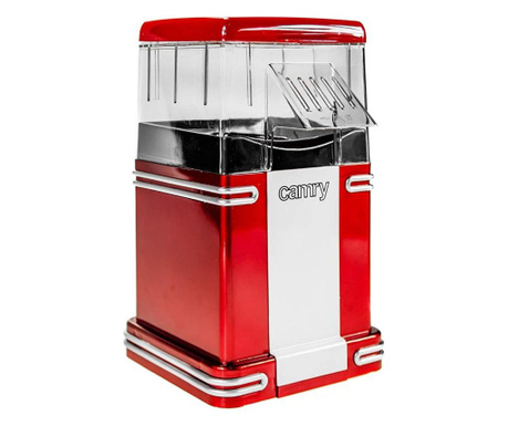 Aparat de făcut popcorn Camry CR 4480, 1200 W, aer cald, design retro, roșu/alb
