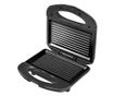 Toaster de paine pentru sandvisuri Rosberg R51442C, 750W, Pentru 2 prajituri Antiaderent, Otel inoxidabil / negru