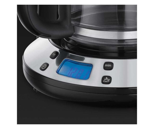 Aparat de cafea russell hobbs victory 24031-56, 1100w, 1,25 l, tehnologie whirltech, timer, rosu / negru