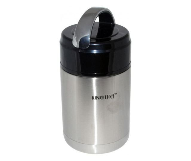 Termos alimentar Kinghoff KH 4375, 0,8 litri, strat dublu, otel inoxidabil